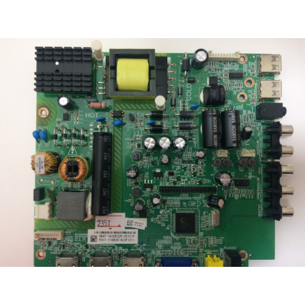 PHILIPS , 4723-MV56T8-A1233K11 , MB47-183HP329-001519 ,  9011-118B3A-A63F1011 ,  PHILIPS 43BDL4012N/62 MAİN VE  POWER  KARTI , PHILIPS 43BDL4012N/62 BESLEME VE  ANAKART.